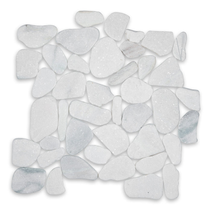 Serenity Snowflake Tumbled Natural Stone Pebble - 12" x 12" x 3/8"