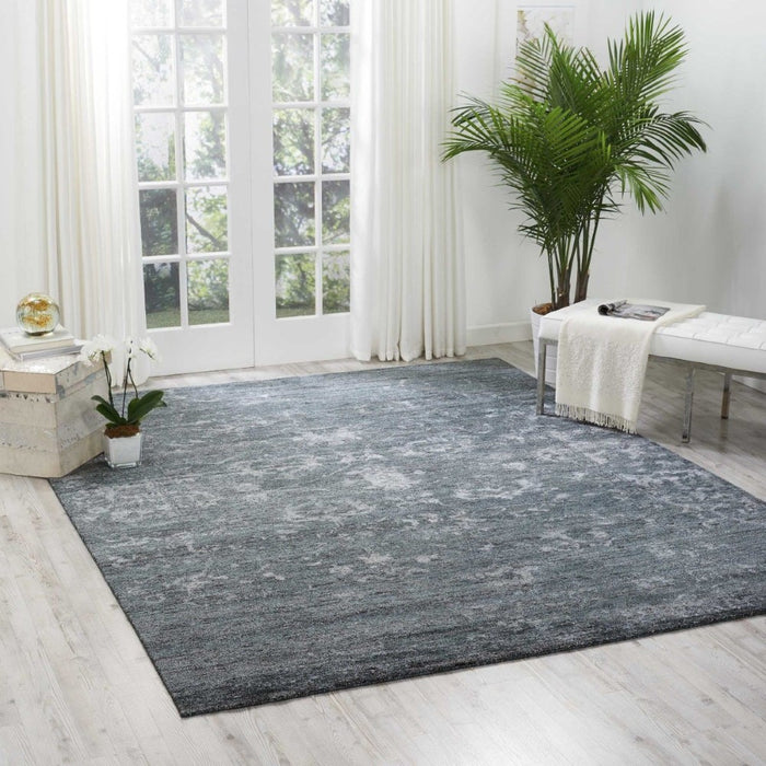 Silk Shadows Blue Stone  Wool Blend