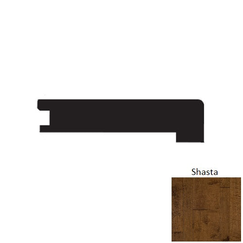 Timeless Collection Wood Shasta Flush Square Stair Nose Wire Brushed 1