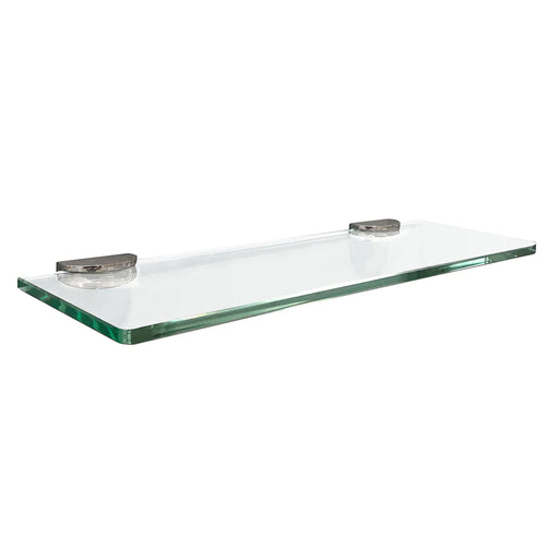 Brushed Nickel Glass Bathroom Shelf Brushed Nickel 1