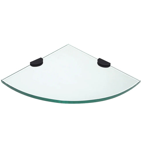 Glass Matte Black Bathroom Shelf Matte Black 1
