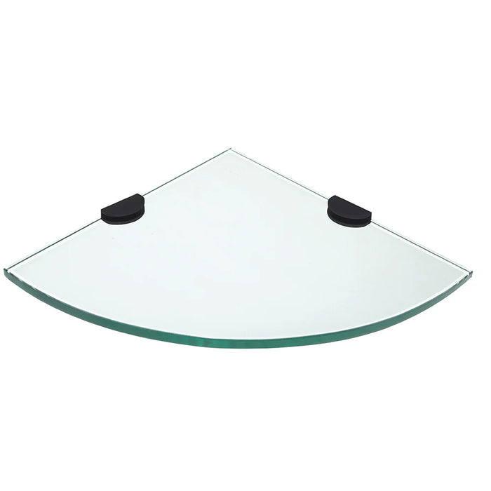 Glass Matte Black Bathroom Shelf Matte Black 1