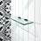 Glass Matte Black Bathroom Shelf Matte Black 4