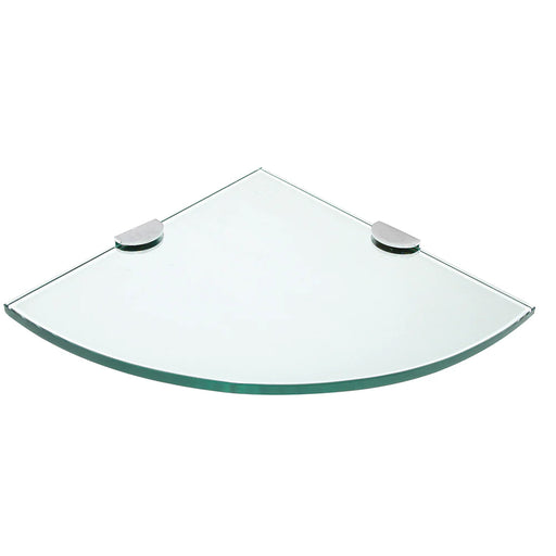 Glass Silver Bathroom Shelf Silver 1