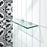 Glass Silver Bathroom Shelf Silver 3