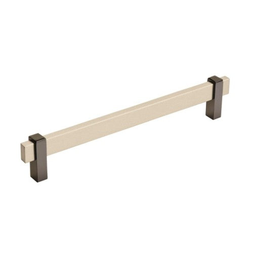 Mulino Aluminum Silver Champagne / Black Nickel Cabinet Pull 2