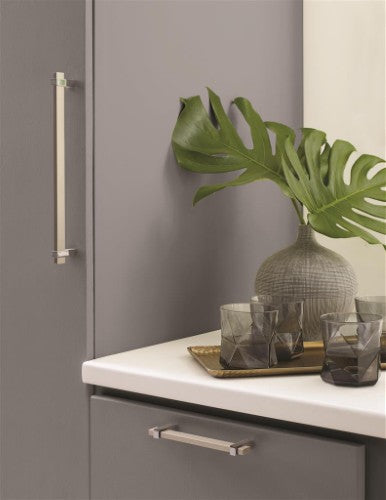 Mulino Aluminum Silver Champagne / Black Nickel Cabinet Pull 5
