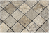 Titanium Travertine Tumbled Mosaic - 2" x 2" 