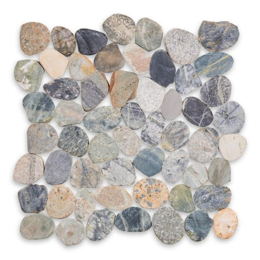 Sliced Flat Malay Natural Stone Pebble Matte 1