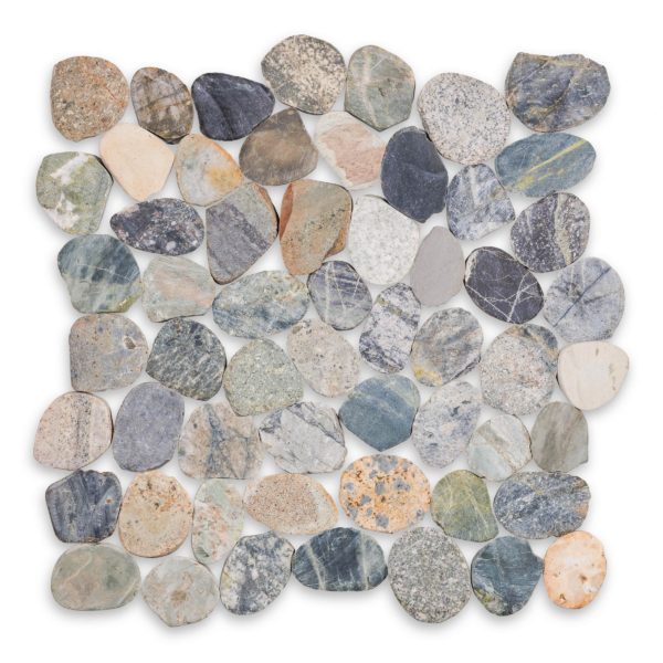 Sliced Flat Malay Natural Stone Pebble Matte 1