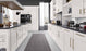 Shady White Wood Wall Bridge Cabinet 5