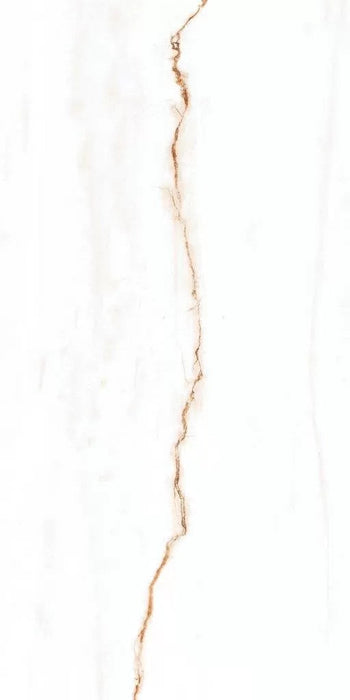 Rosalia Gold White Porcelain Tile - Matte