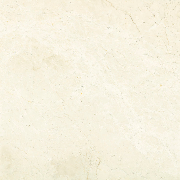 Full Tile Sample - Snow White Marble Tile - 24" x 24" x 1/2" Honed