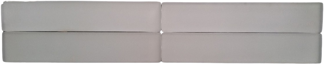 Snow Cap Glass Tile - 1.6" x 8.5" x 3/8" Etched
