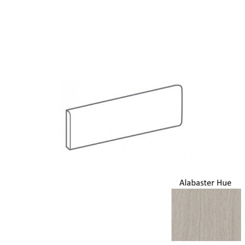 Celestia Alabaster Hue Porcelain Floor & Wall Trim - 3" x 12" Bullnose