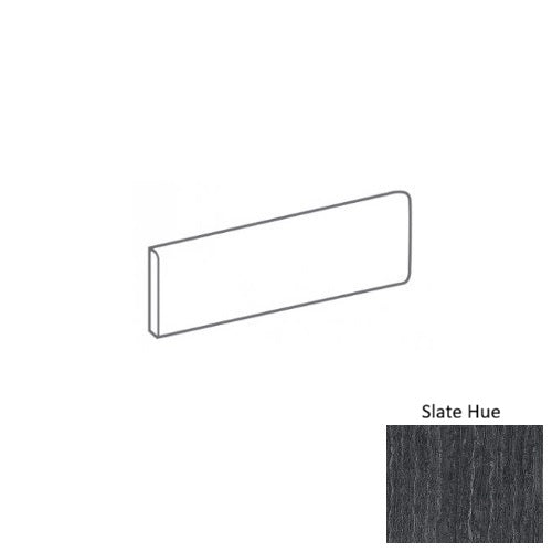 Celestia Slate Hue Porcelain Floor & Wall Trim - 3" x 12" Bullnose