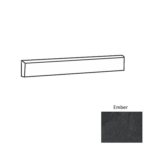 Greenform Ember Porcelain Floor & Wall Trim - 3" x 24" Bullnose
