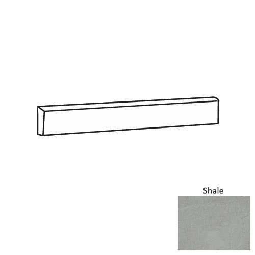 Greenform Shale Porcelain Floor & Wall Trim - 3" x 24" Bullnose