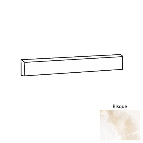 Penumbrix Bisque Porcelain Floor & Wall Trim - 3" x 24" Bullnose