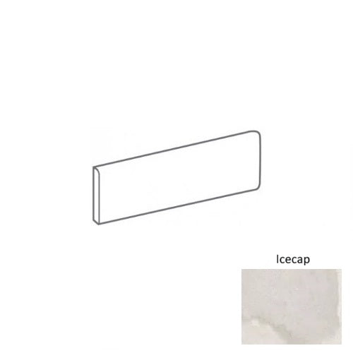 Primova Icecap Porcelain Floor & Wall Trim - 3" x 12" Bullnose