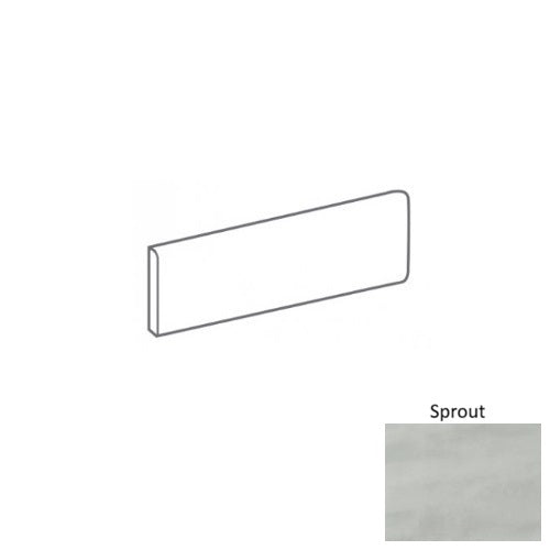 Urbanore Sprout Porcelain Floor & Wall Trim - 3" x 12" Bullnose