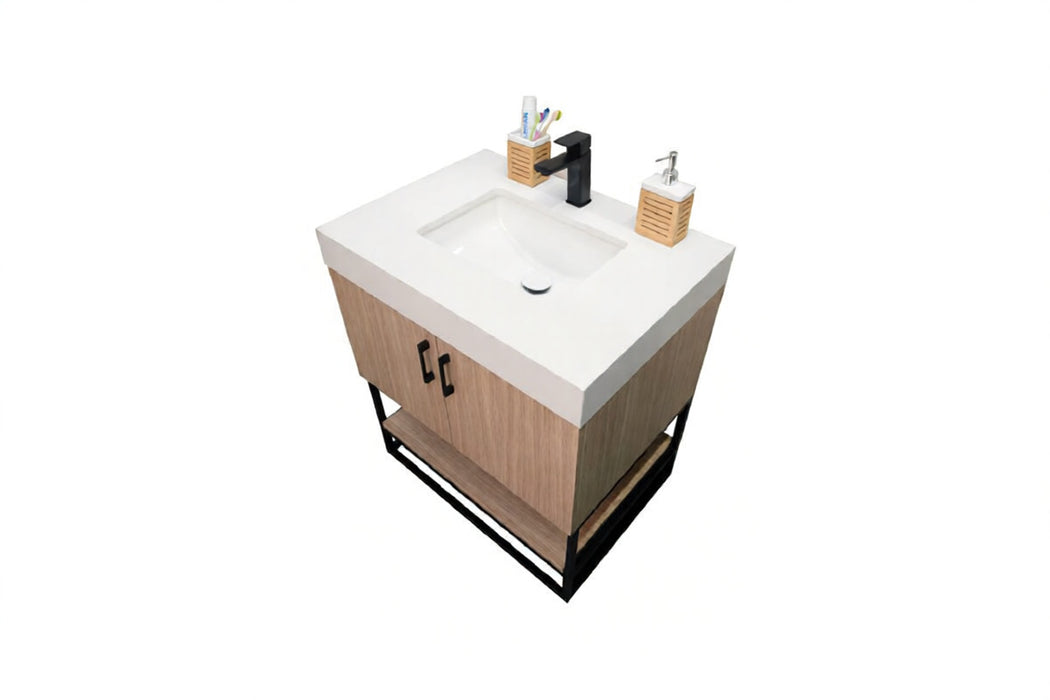 Solana Wood Natural Bathroom Vanity Natural 4