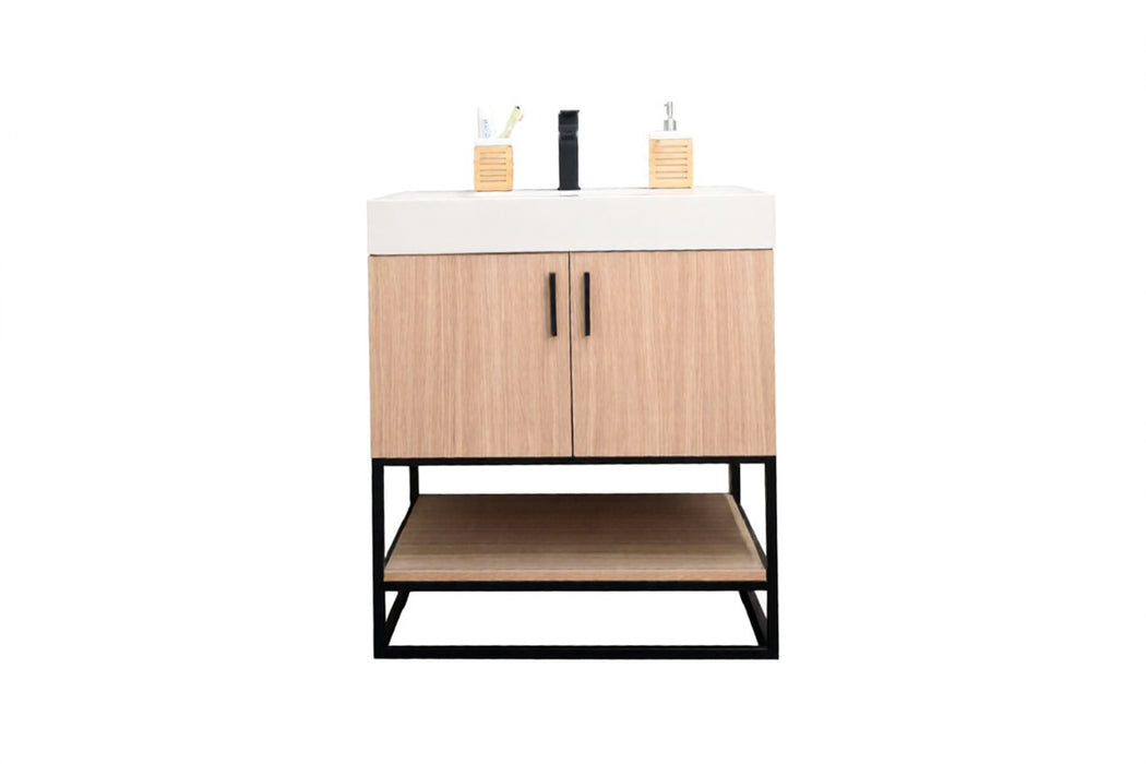 Solana Wood Natural Bathroom Vanity Natural 1