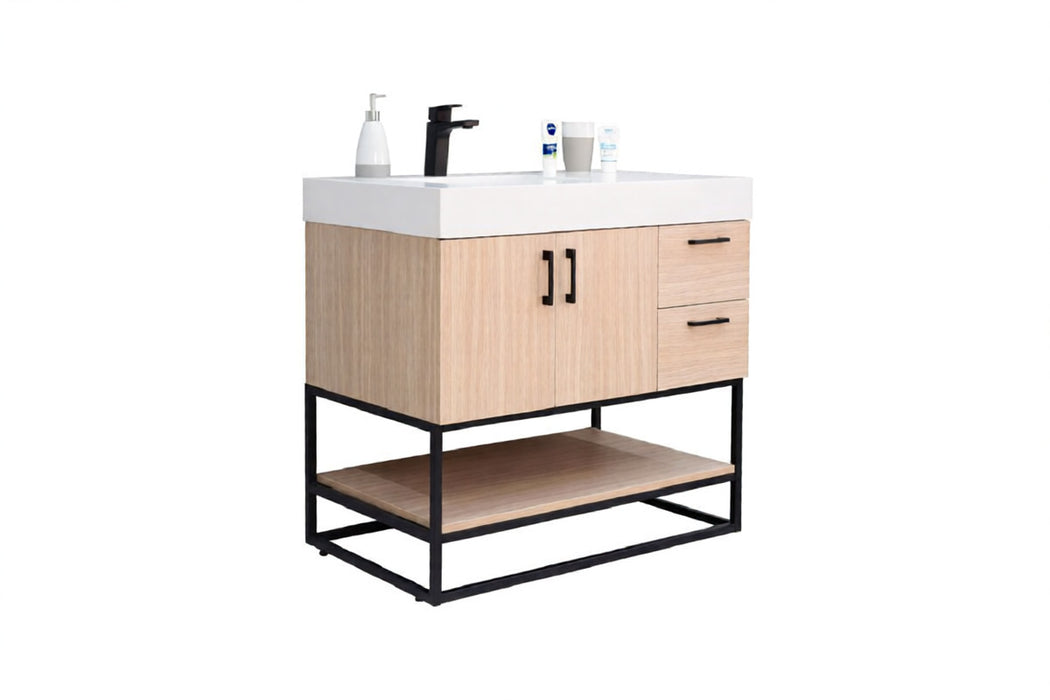 Solana Wood Natural Bathroom Vanity Natural 5