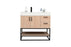 Solana Wood Natural Bathroom Vanity Natural 1