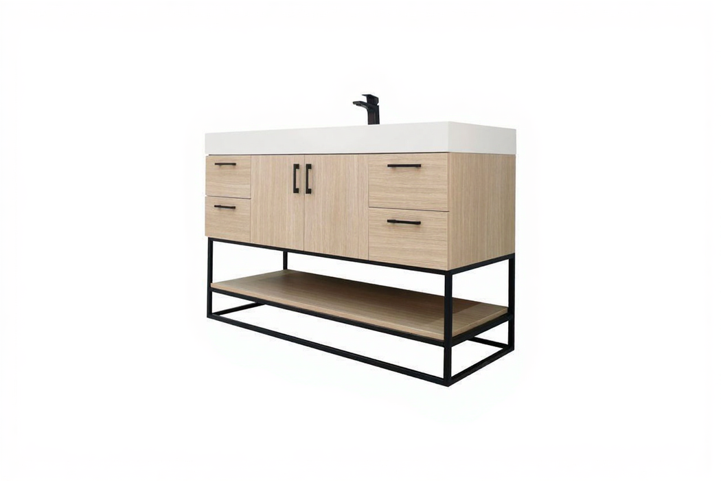 Solana Wood Natural Bathroom Vanity Natural 3