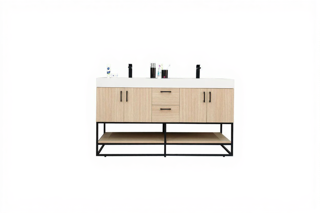 Solana Wood Natural Bathroom Vanity Natural 1