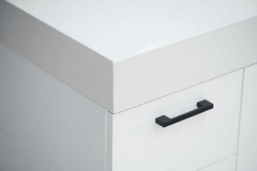 Solana Wood White Bathroom Vanity White 5