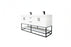 Solana Wood White Bathroom Vanity White 3