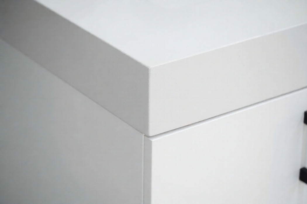 Solana Wood White Bathroom Vanity White 5