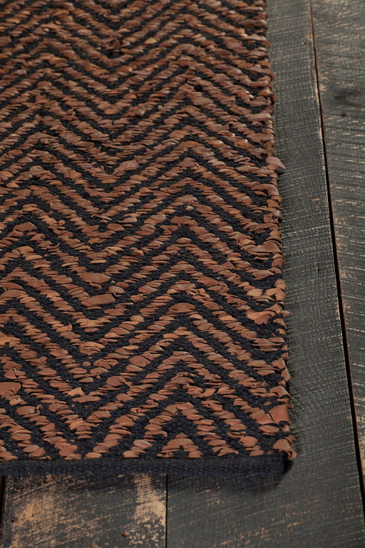 Leather 40201 Area Rug Textured 1