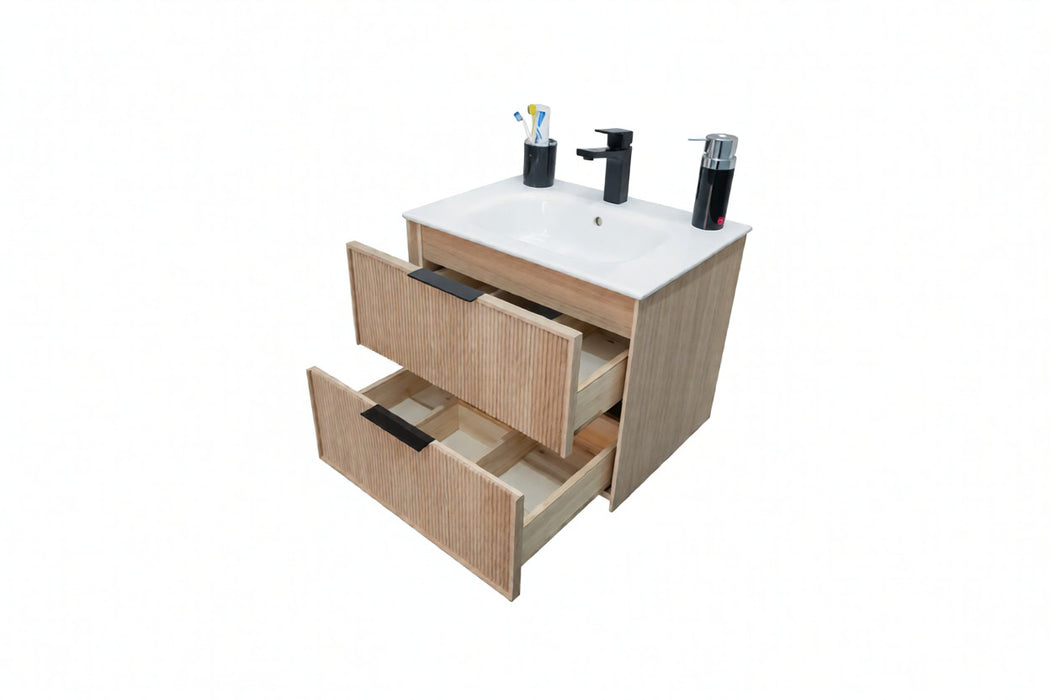 Sorrento Wood Natural Oak Bathroom Vanity Natural Oak 3