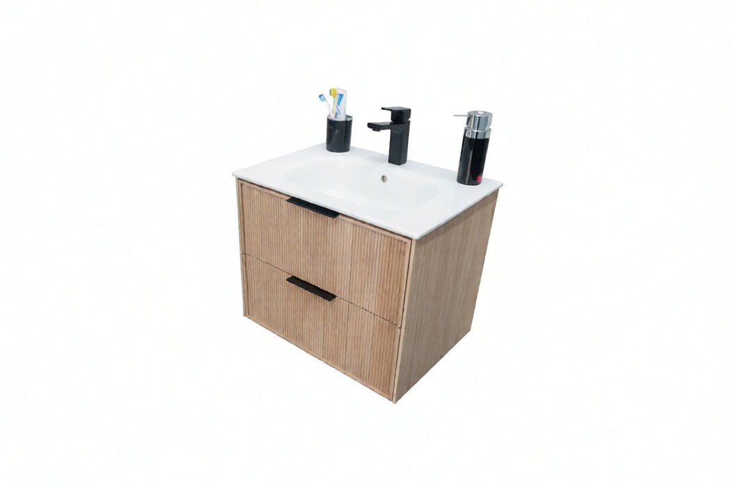 Sorrento Wood Natural Oak Bathroom Vanity Natural Oak 4