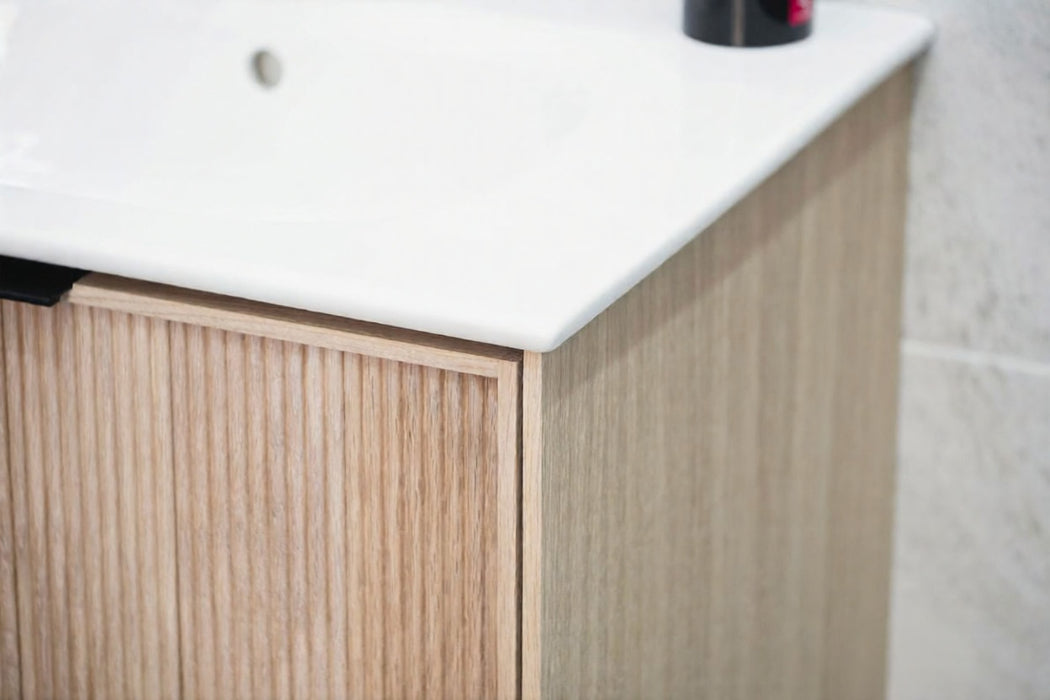 Sorrento Wood Natural Oak Bathroom Vanity Natural Oak 5