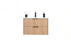 Sorrento Wood Natural Oak Bathroom Vanity Natural Oak 1