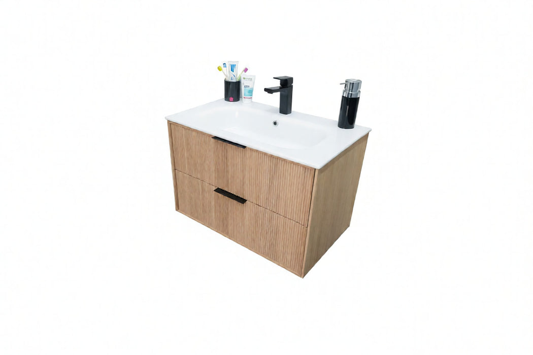 Sorrento Wood Natural Oak Bathroom Vanity Natural Oak 4