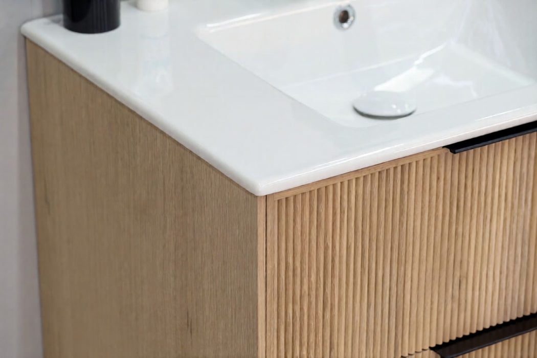 Sorrento Wood Natural Oak Bathroom Vanity Natural Oak 6