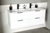 Sorrento Wood White Bathroom Vanity White 3