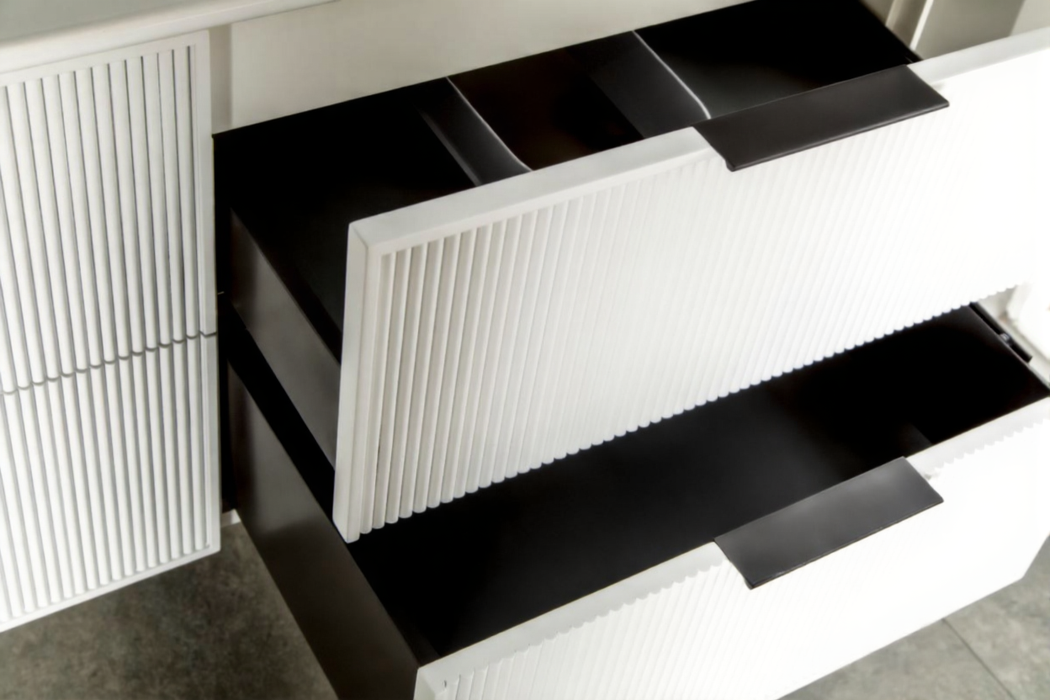 Sorrento Wood White Bathroom Vanity White 5