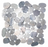 Special Mix Gray Flat Pebble Mosaic - 12" x 12"