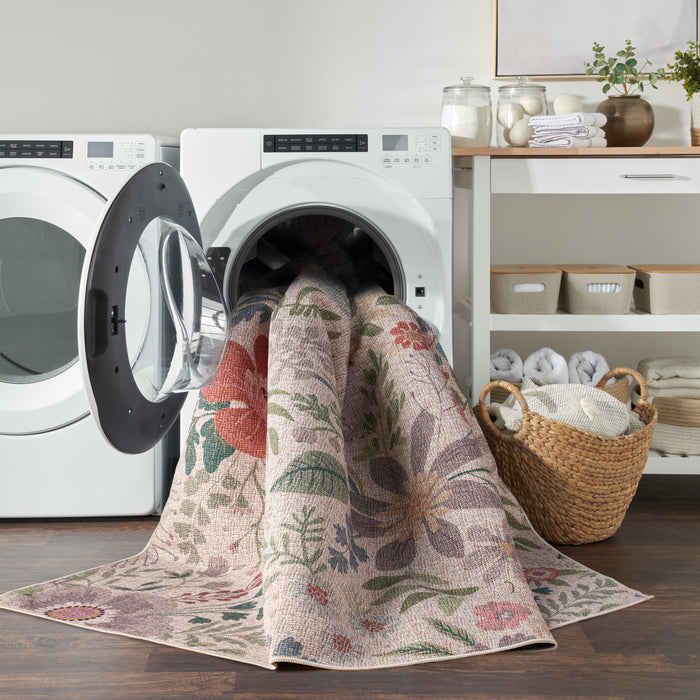 Nourison Washables NWB06 Cream Multicolor CRMTC