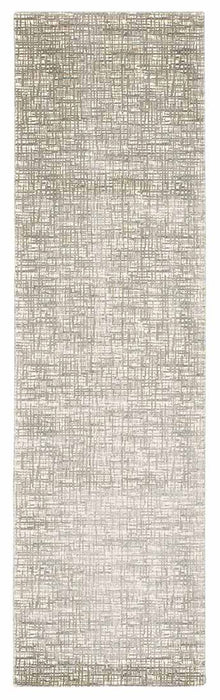 Starlight Sea Mist STA02 Wool Blend Contemporary Area Rug - 8 Ft Runner
