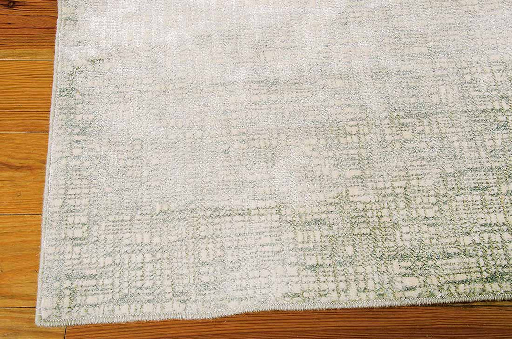 Starlight Sea Mist STA02 Wool Blend Contemporary Area Rug - 8 Ft Runner