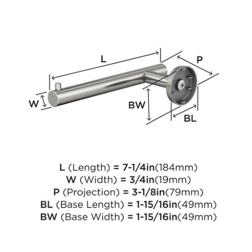 Arrondi Stainless Steel Stainless Steel Toilet Paper Holder 2