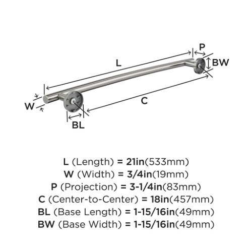 Arrondi Stainless Steel Stainless Steel Towel Bar 11