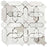 Zellige Classique Terracotta Starbust in Atlas White Mosaic Glossy 1